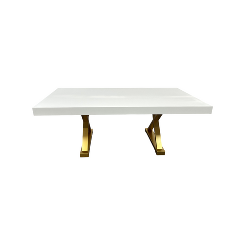 Everly Quinn Talassa White Modern Dining Table, image 3