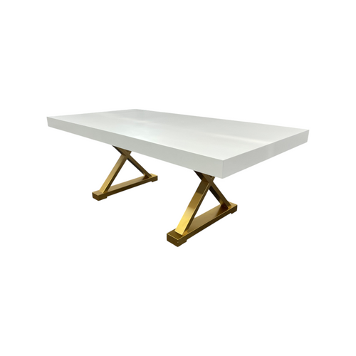 Everly Quinn Talassa White Modern Dining Table, image 5