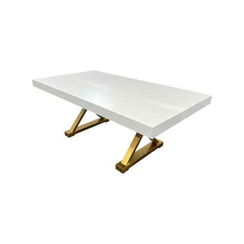 Everly Quinn Talassa White Modern Dining Table, image 6
