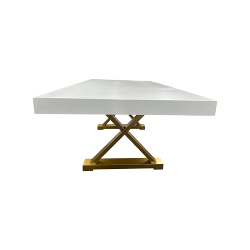 Everly Quinn Talassa White Modern Dining Table, image 7
