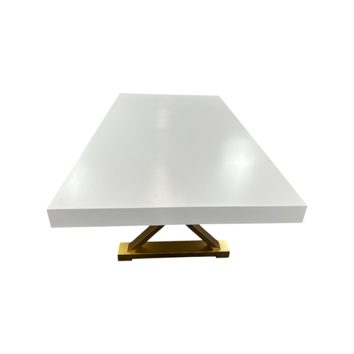 Everly Quinn Talassa White Modern Dining Table, image 9