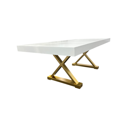 Everly Quinn Talassa White Modern Dining Table, image 10