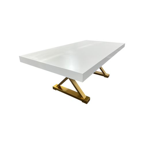 Everly Quinn Talassa White Modern Dining Table, image 11