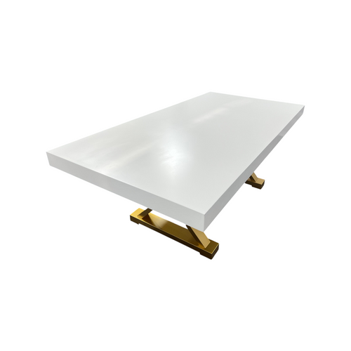 Everly Quinn Talassa White Modern Dining Table, image 12