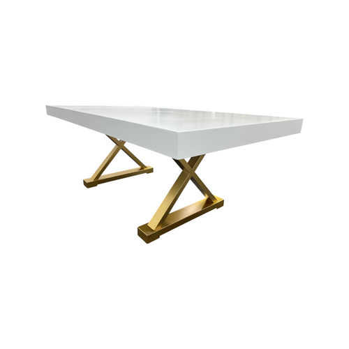 Everly Quinn Talassa White Modern Dining Table, image 13