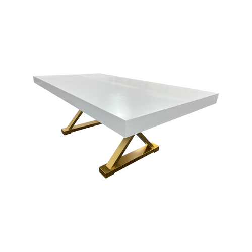 Everly Quinn Talassa White Modern Dining Table, image 14