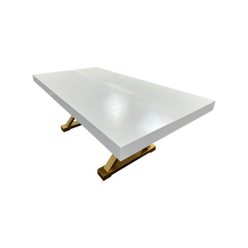Everly Quinn Talassa White Modern Dining Table, image 15
