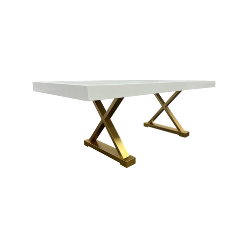 Everly Quinn Talassa White Modern Dining Table, image 17