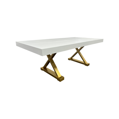 Everly Quinn Talassa White Modern Dining Table, image 18