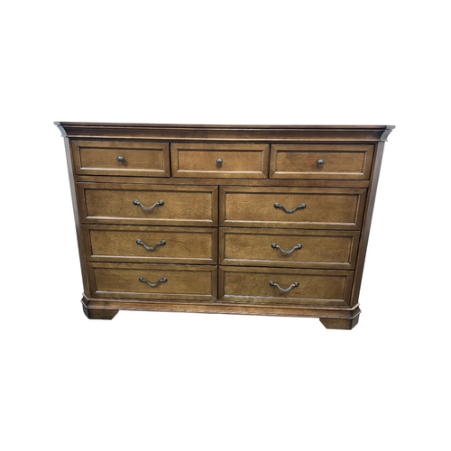 Charlton Home Ailany Traditional Wood 9-Drawer Dresser and 3-Drawer Nightstand Set, image 13