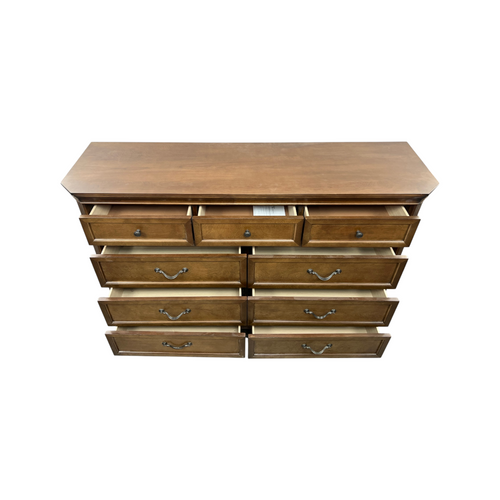 Charlton Home Ailany Traditional Wood 9-Drawer Dresser and 3-Drawer Nightstand Set, image 24
