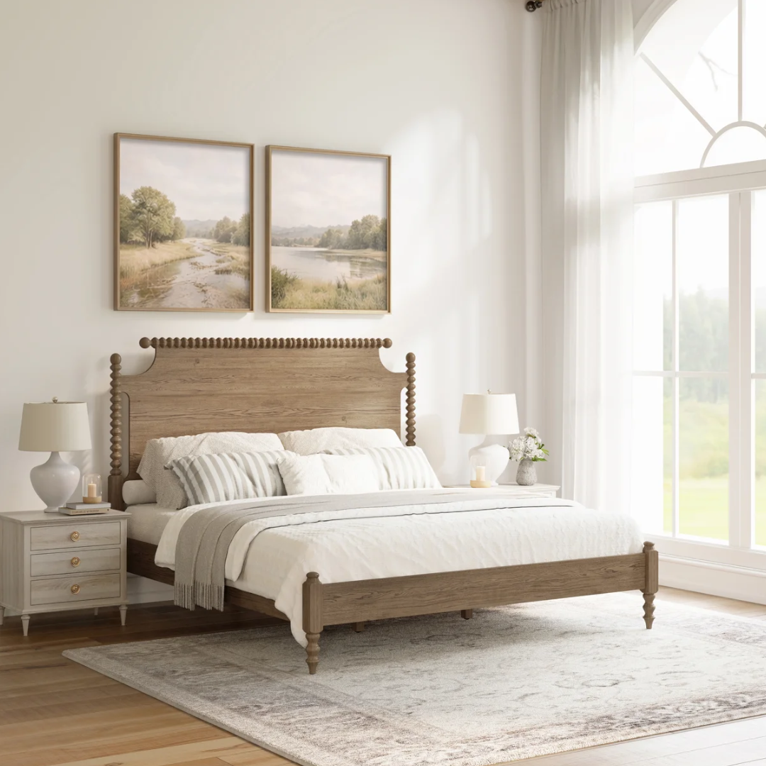 Birch Lane Nadette Spindle King Bed