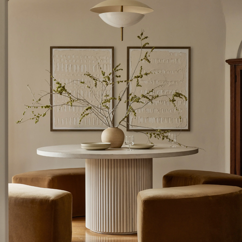 Lulu and Georgia Rutherford Round Dining Table, image 1