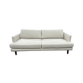 Simplihome Livingston Woven-Blend Fabric Mid-Century Modern Sofa with Solid Wood Frame for Living Room