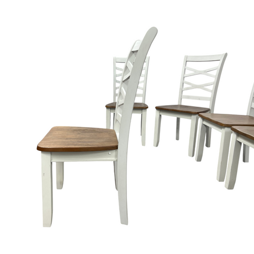 Red Barrel Studio Jordian 6pc Dining Chair Set · Two-Tone Cherry & White · Mango Wood, image 17