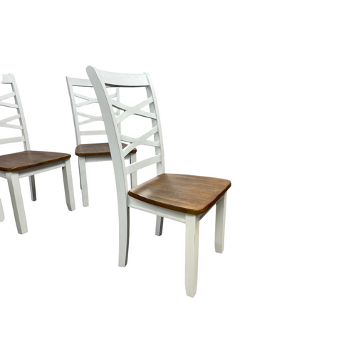 Red Barrel Studio Jordian 6pc Dining Chair Set · Two-Tone Cherry & White · Mango Wood, image 21