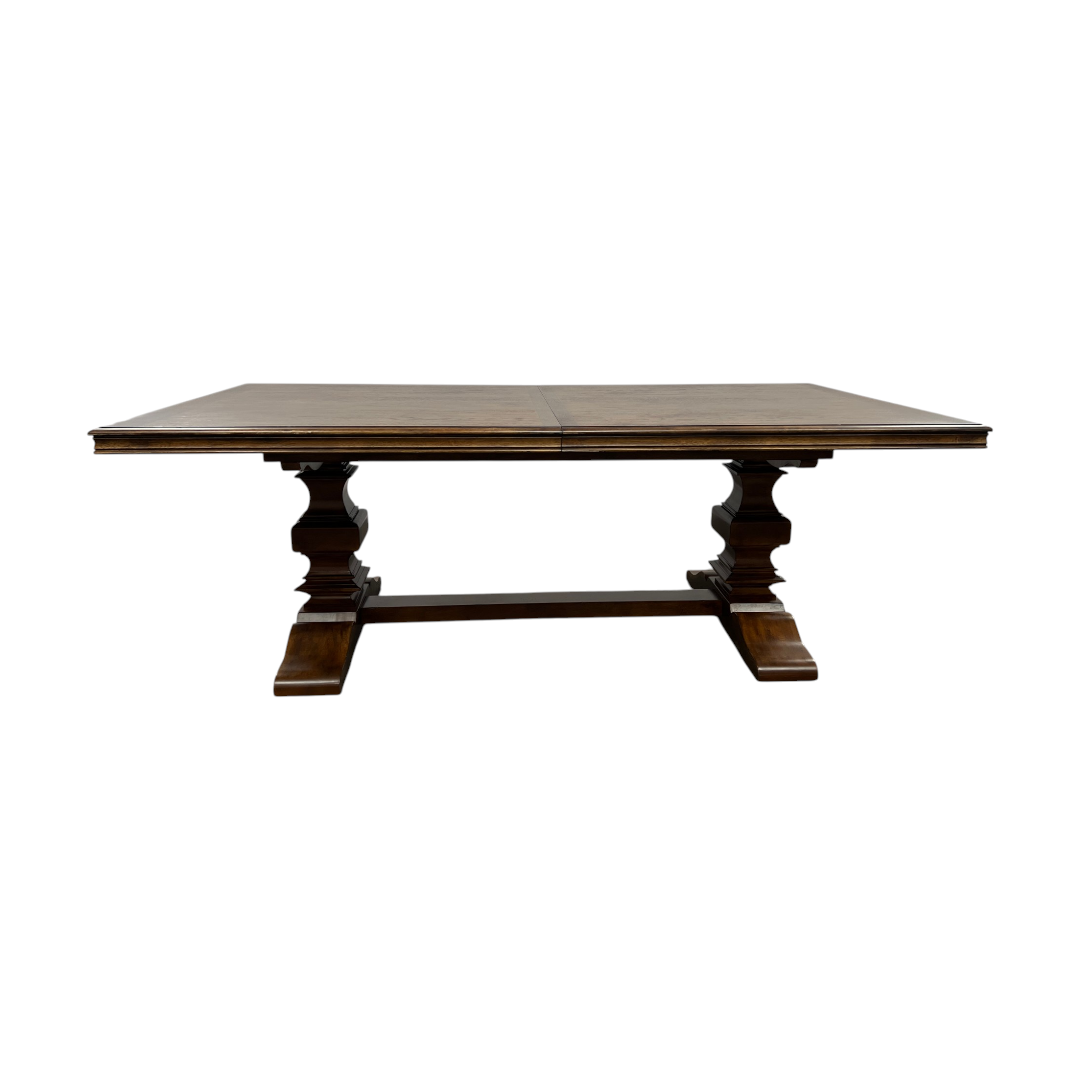 Hooker Furniture Archivist Trestle Table With Two 18" Leaves