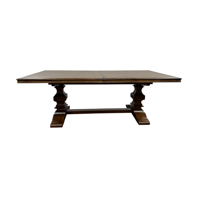 Hooker Furniture Archivist Trestle Table With Two 18" Leaves