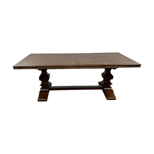 Hooker Furniture Archivist Trestle Table With Two 18" Leaves, image 2