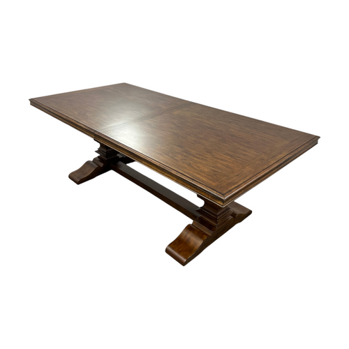 Hooker Furniture Archivist Trestle Table With Two 18" Leaves, image 6