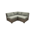 Wade Logan Bryonny Wicker 3 - Person Modular Patio Conversation Set With Cushions