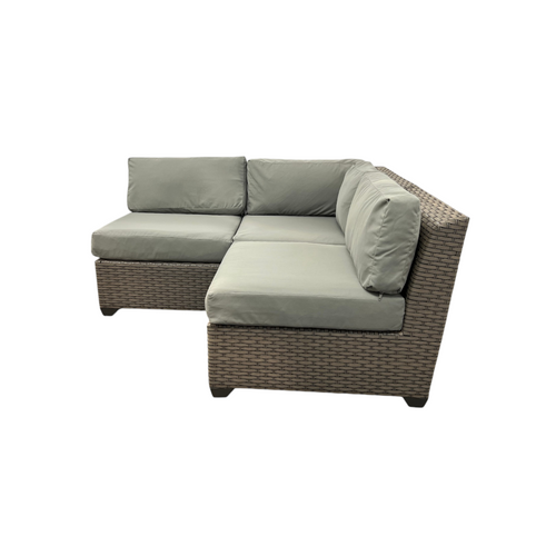 Wade Logan Bryonny Wicker 3 - Person Modular Patio Conversation Set With Cushions, image 4