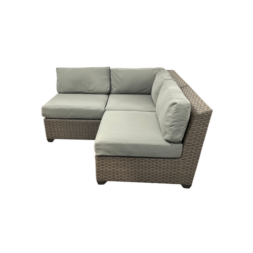 Wade Logan Bryonny Wicker 3 - Person Modular Patio Conversation Set With Cushions, image 5