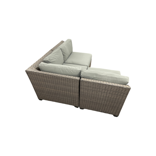 Wade Logan Bryonny Wicker 3 - Person Modular Patio Conversation Set With Cushions, image 6