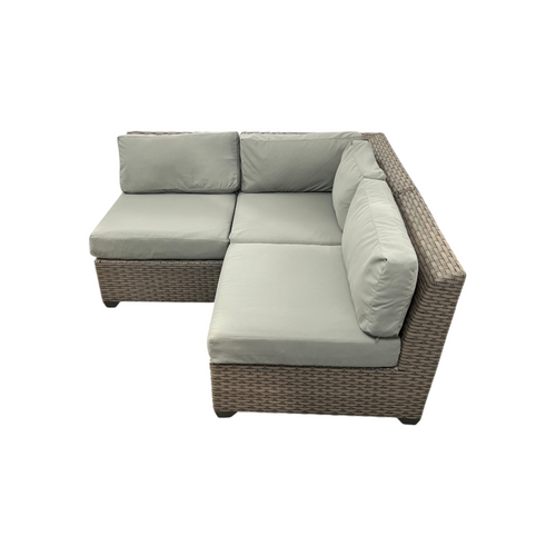 Wade Logan Bryonny Wicker 3 - Person Modular Patio Conversation Set With Cushions, image 10
