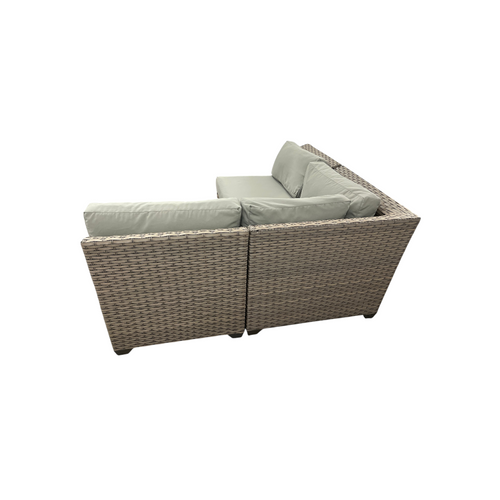 Wade Logan Bryonny Wicker 3 - Person Modular Patio Conversation Set With Cushions, image 12