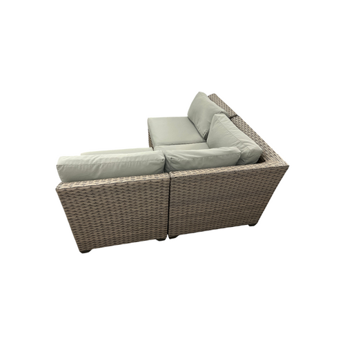 Wade Logan Bryonny Wicker 3 - Person Modular Patio Conversation Set With Cushions, image 13
