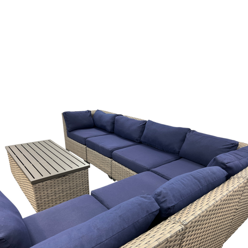 Wildon Home Estes PVC Wicker 6-Person Seating Group with Sunbrella Cushions, image 6