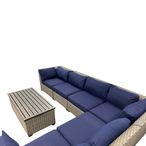 Wildon Home Estes PVC Wicker 6-Person Seating Group with Sunbrella Cushions, image 7