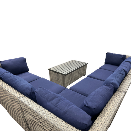 Wildon Home Estes PVC Wicker 6-Person Seating Group with Sunbrella Cushions, image 8