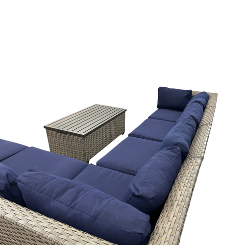 Wildon Home Estes PVC Wicker 6-Person Seating Group with Sunbrella Cushions, image 9
