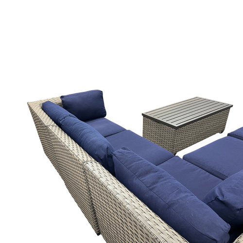 Wildon Home Estes PVC Wicker 6-Person Seating Group with Sunbrella Cushions, image 10