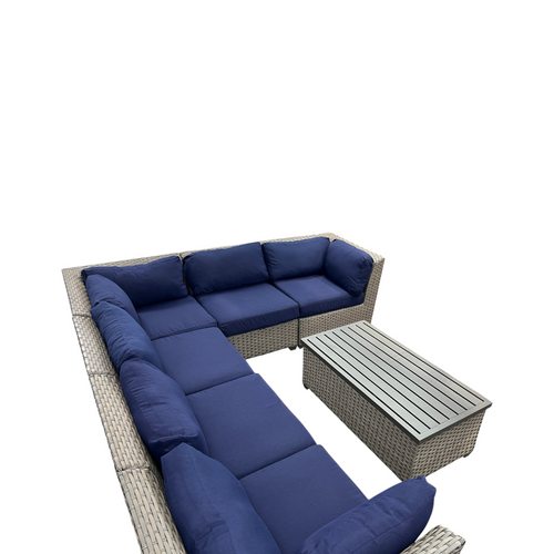 Wildon Home Estes PVC Wicker 6-Person Seating Group with Sunbrella Cushions, image 11