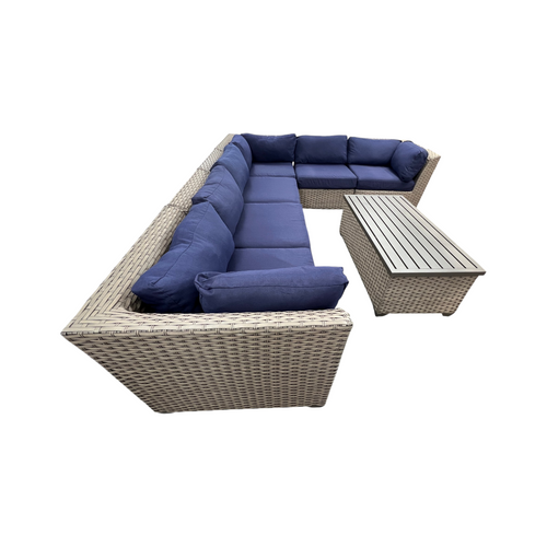 Wildon Home Estes PVC Wicker 6-Person Seating Group with Sunbrella Cushions, image 13