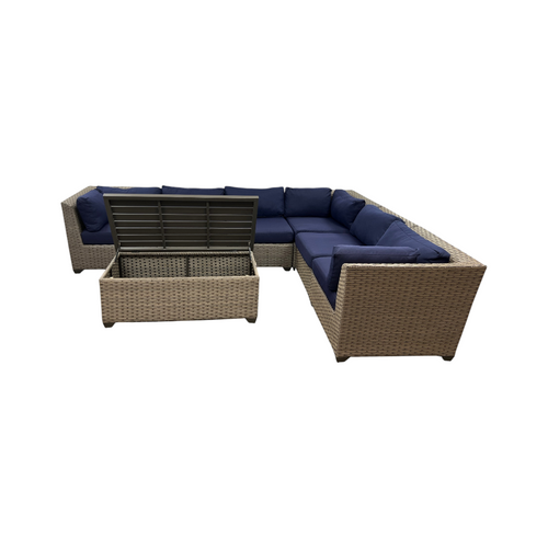 Wildon Home Estes PVC Wicker 6-Person Seating Group with Sunbrella Cushions, image 19