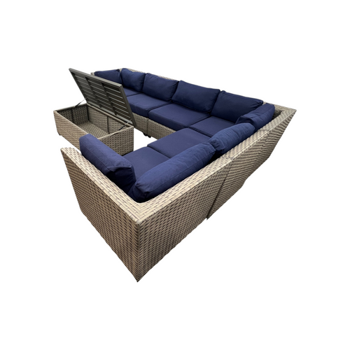 Wildon Home Estes PVC Wicker 6-Person Seating Group with Sunbrella Cushions, image 21