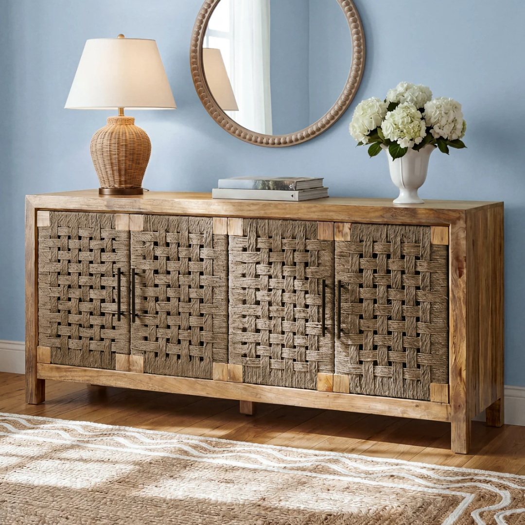 Birch Lane Wood Four Door Credenza