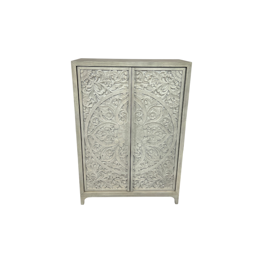 Bungalow Rose 2-Door Manufactured Wood Armoire