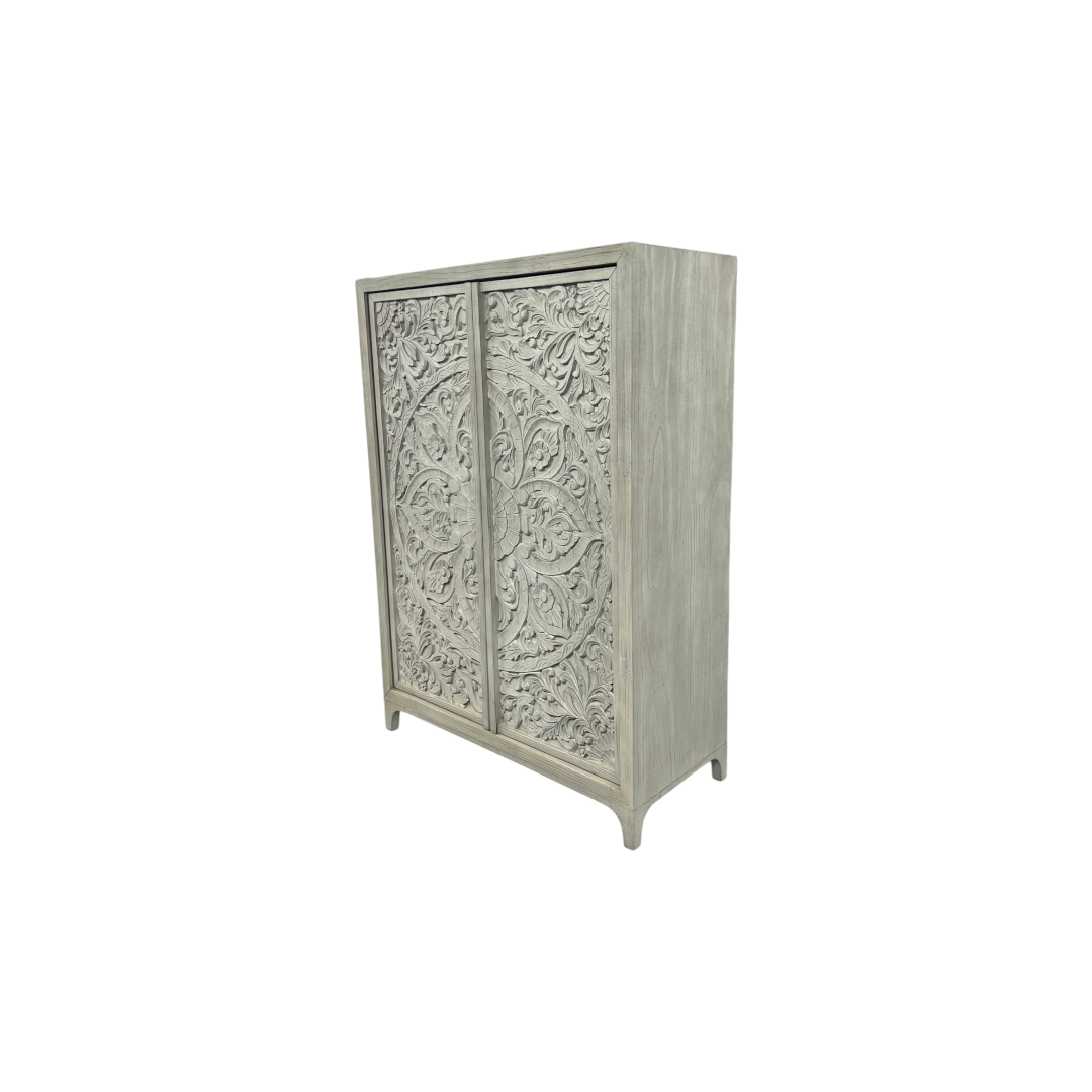 Bungalow Rose 2-Door Manufactured Wood Armoire