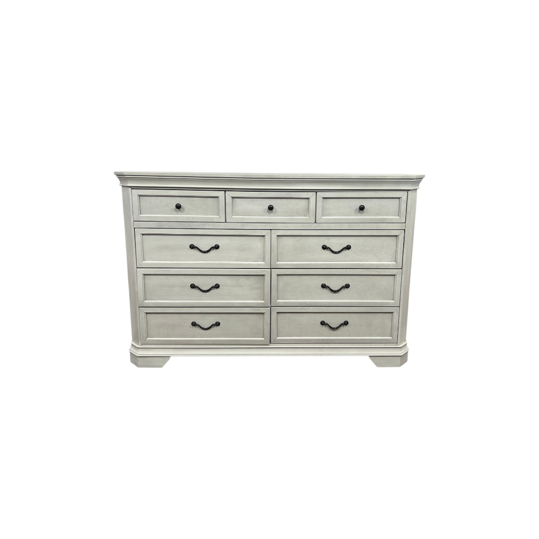 Charlton Home Ailany Traditional Wood 9-drawer Dresser, Antique Walnut Finish