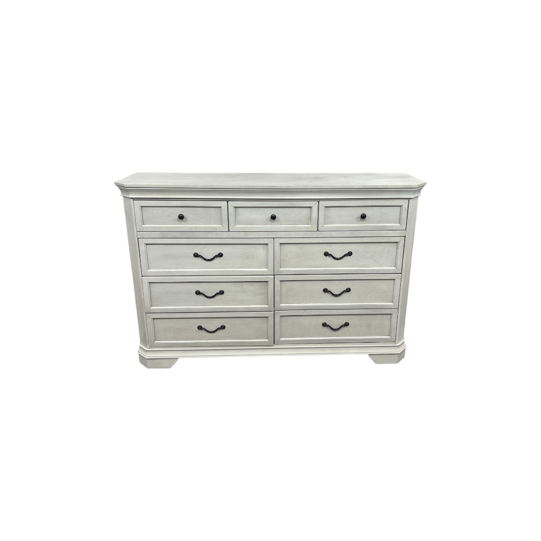 Charlton Home Ailany Traditional Wood 9-drawer Dresser, Antique Walnut Finish