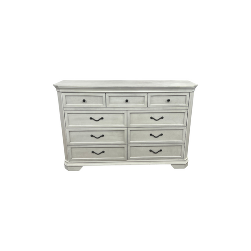 Charlton Home Ailany Traditional Wood 9-drawer Dresser, Antique Walnut Finish, image 3