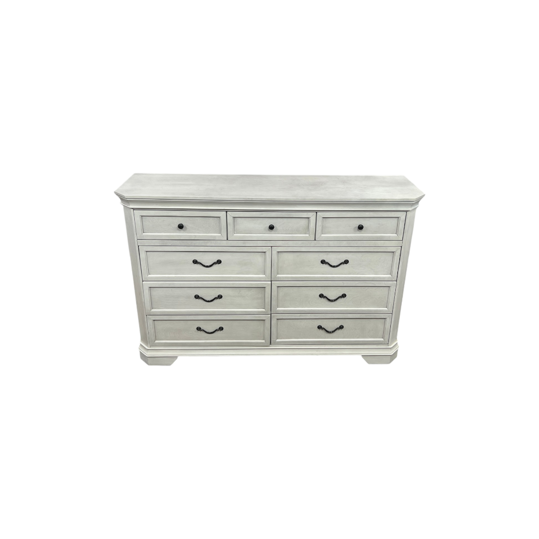 Charlton Home Ailany Traditional Wood 9-drawer Dresser, Antique Walnut Finish