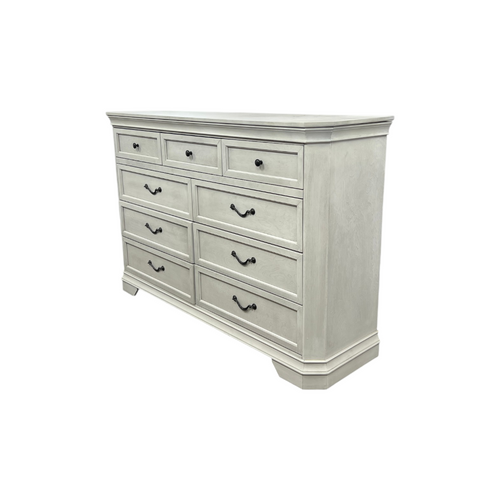Charlton Home Ailany Traditional Wood 9-drawer Dresser, Antique Walnut Finish, image 5