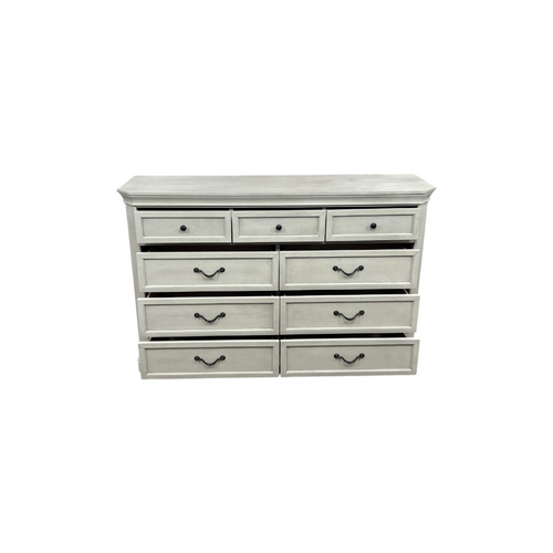 Charlton Home Ailany Traditional Wood 9-drawer Dresser, Antique Walnut Finish, image 25