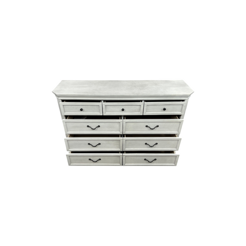 Charlton Home Ailany Traditional Wood 9-drawer Dresser, Antique Walnut Finish, image 26